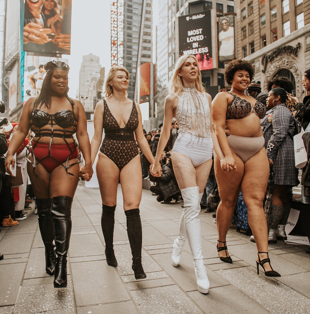 #theREALcatwalk: A Flash Mob Runway Show in Times Square to Celebrate All Bodies